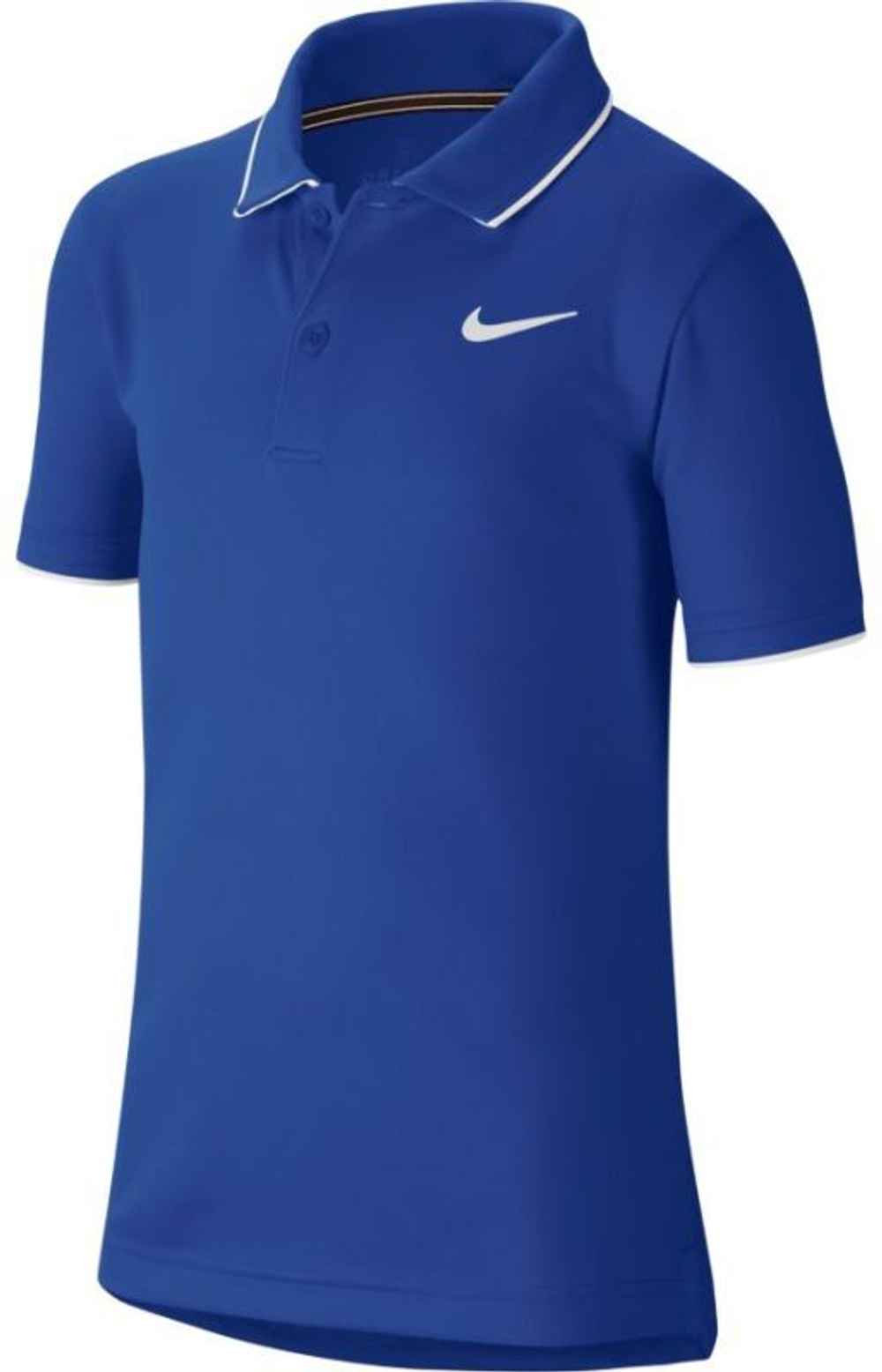 Футболка для мальчика теннисная Nike Court B Dry Polo Team - game royal/white