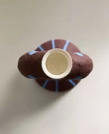 ZARA HOME ПОДСВЕЧНИК ИЗ ПАПЬЕ-МАШЕ, РАЗНОЦВЕТНЫЙ