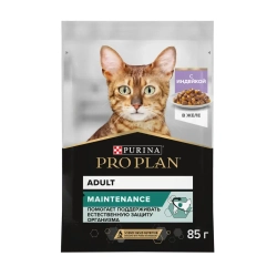 Pro plan 85г пауч влажный  корм для взрослых кошек, кусочки с индейкой в желе