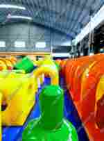 Коммерческий надувной батут "Ракета" 20*10*7 м