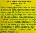 Лаватера Богиня солнца, смесь 0,3 г СМЦ-529