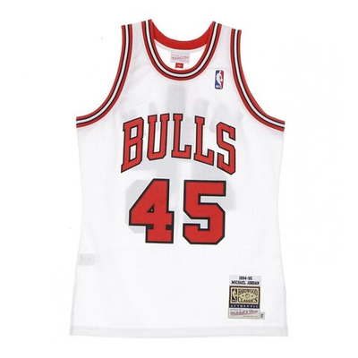 Футболка Mitchell&Ness Authentic Jersey Chicago Bulls 45 White