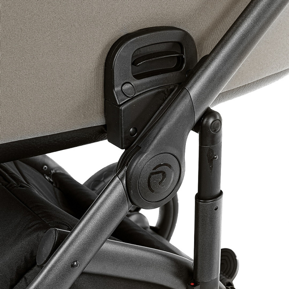 Детская коляска Roan Bass Next 2.0 3 в 1 с автокреслом Tutis Elo Lux EduSky Grey BSN/41/2 Hazel/Black/руч.Black