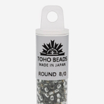 Японский бисер TOHO Round 8/0 (№29), с внутренним серебрением, прозрачный