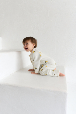 Комбинезон вязаный лимончики