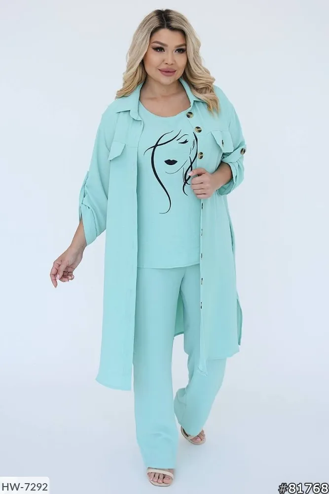 Костюм тройка FI-2783 Фабрика Моды