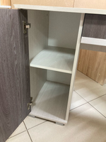 Стол письменный 2 Омега-16 ясень анкор свет/ясень анкор тем