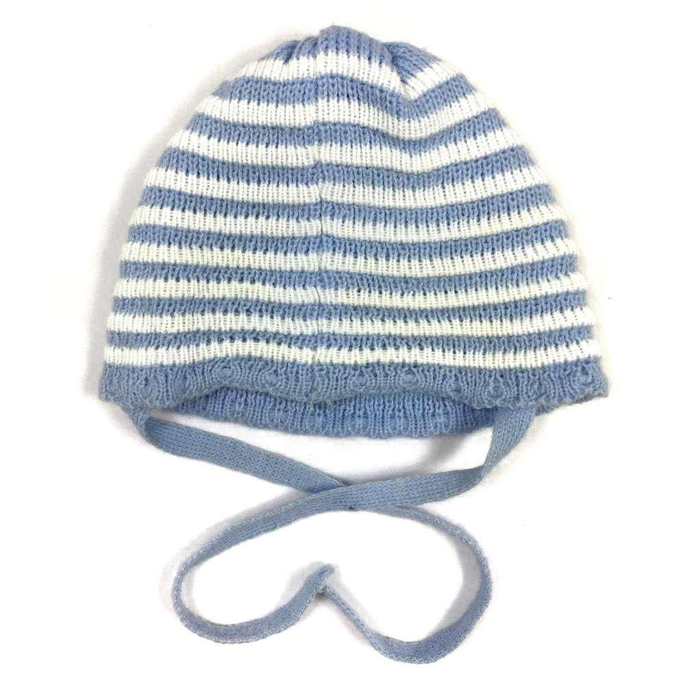 Шапочка в полоску на 3 месяцев