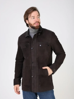 Кожаная куртка демисезонная пальто замша