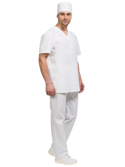 Костюм мужской "Бейкер" (белый)