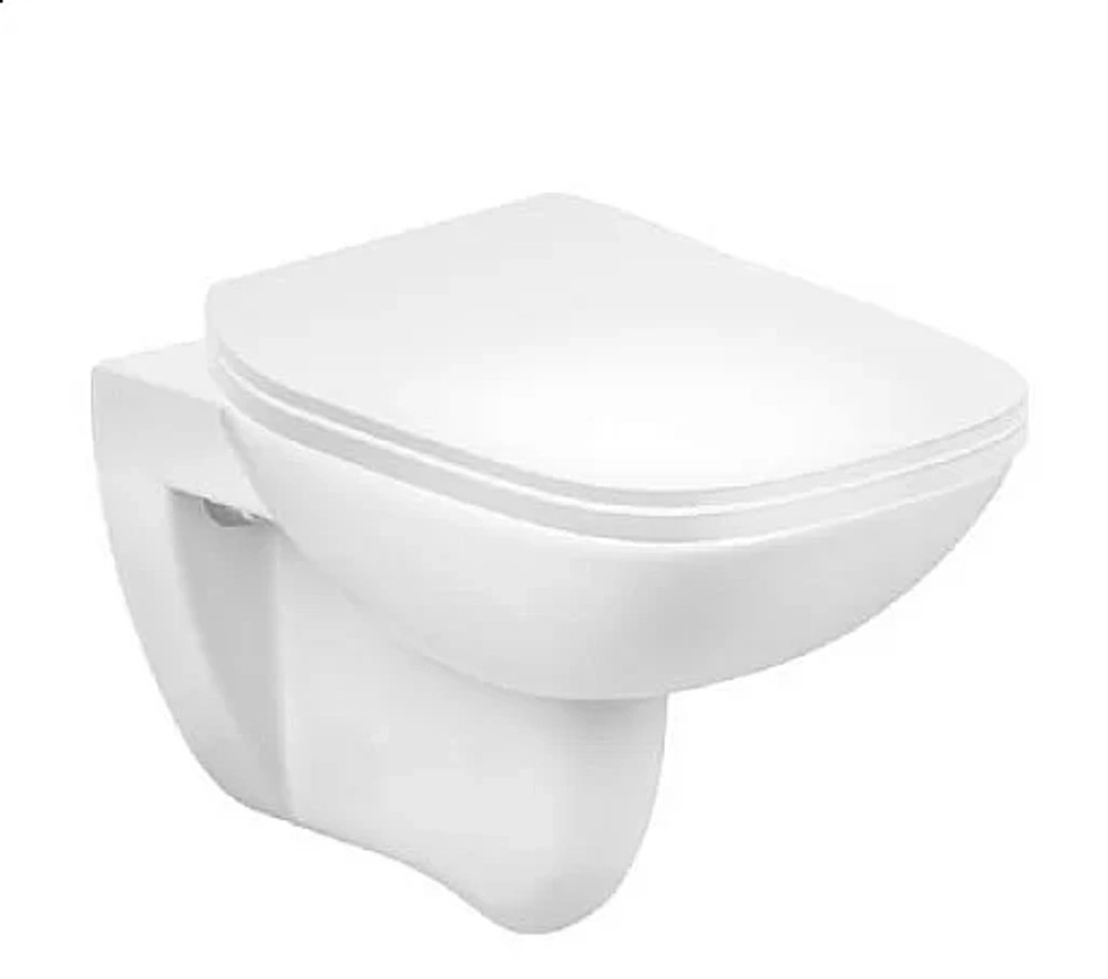 Унитаз подвесной Roca Debba SQUARE 893104970 безободковый, с инсталляцией, с крышкой микролифт