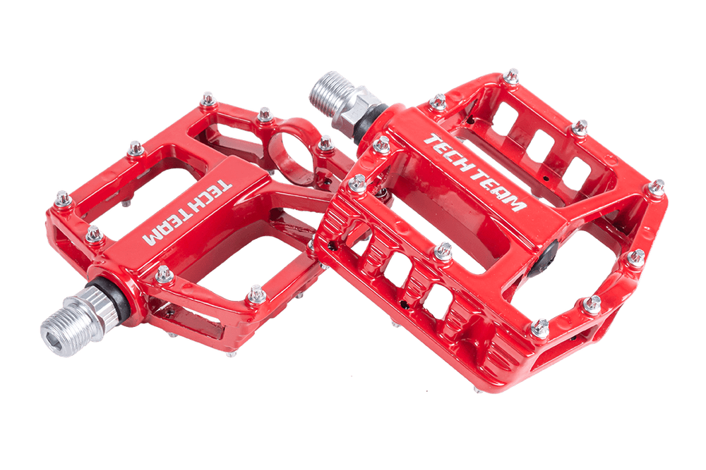 Педали алюминиевые, подш.скольж, 9/16" AL-46 red 1/20 AL-46 red