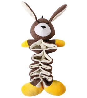 Mr.Kranch Игрушка для собак "Зайчик" с карманами под лакомство 36см.