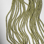 Зеленый алашаньский агат натуральный, 3,5мм, шар, микроогранка