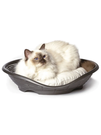 Лежанка с подушкой BAMA PET PASHA 48х46х11h см, коричневый