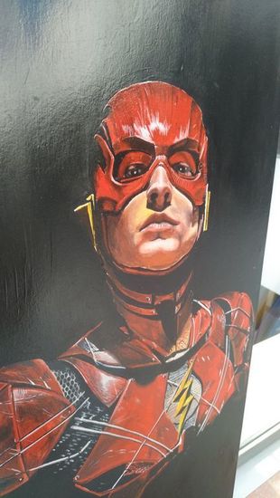 Картина на подрамнике "Флэш Лига Справедливости"