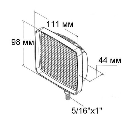 Прожектор светодиодный 8 диодов, 750 лм, 9-36 В