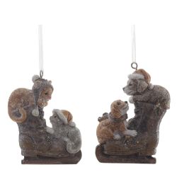 GAEM Изделие декоративное подвесное "Кот/Пес", L6 W2 H8 см, 2в.