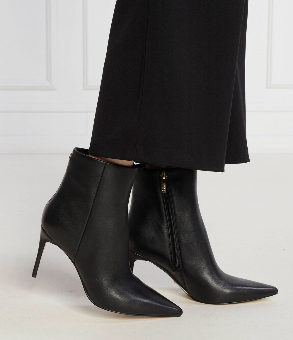 Кожаные ботильоны на шпильке Guess - черный(FL8CHE LEA10)