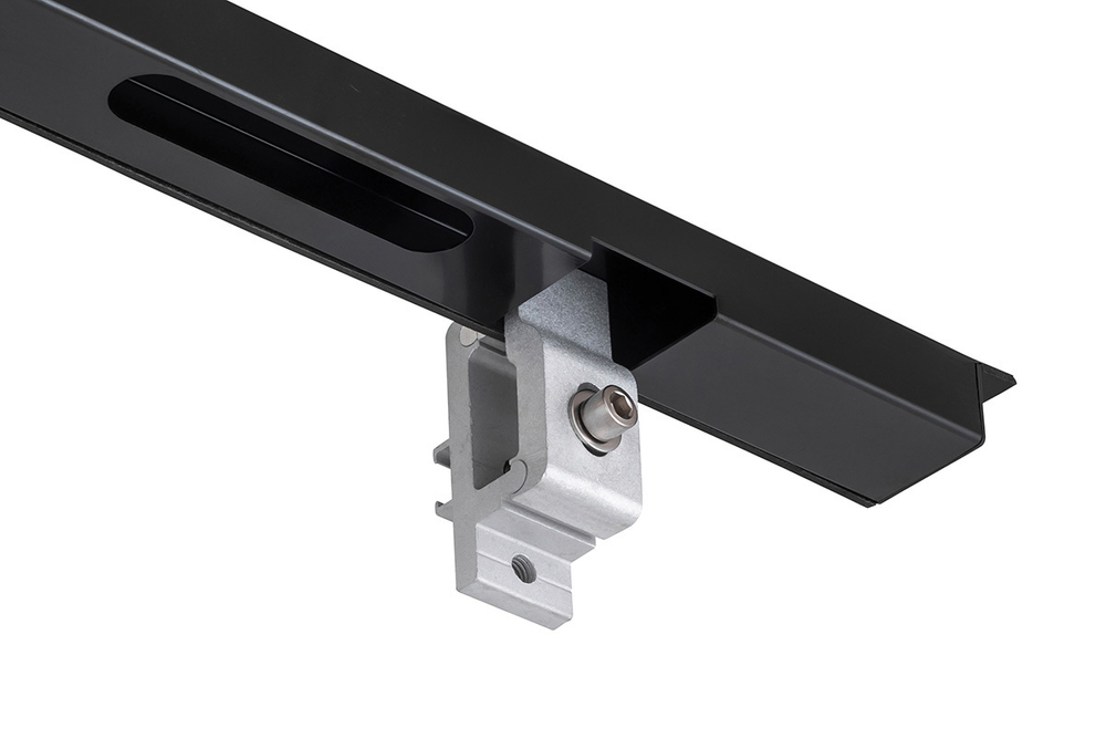 Крышка кузова для Mitsubishi L200 2015+, трёхсекционная 1515х1460 мм, алюминиевая, черная РИФ