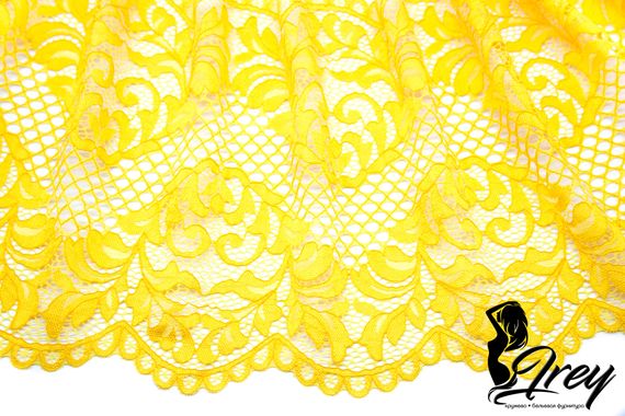 03-117 Кружево эластичное, 22 см, желтый