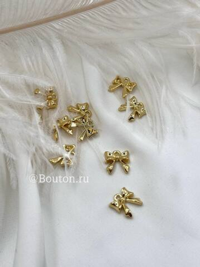 Подвеска золотистая "Бантик"