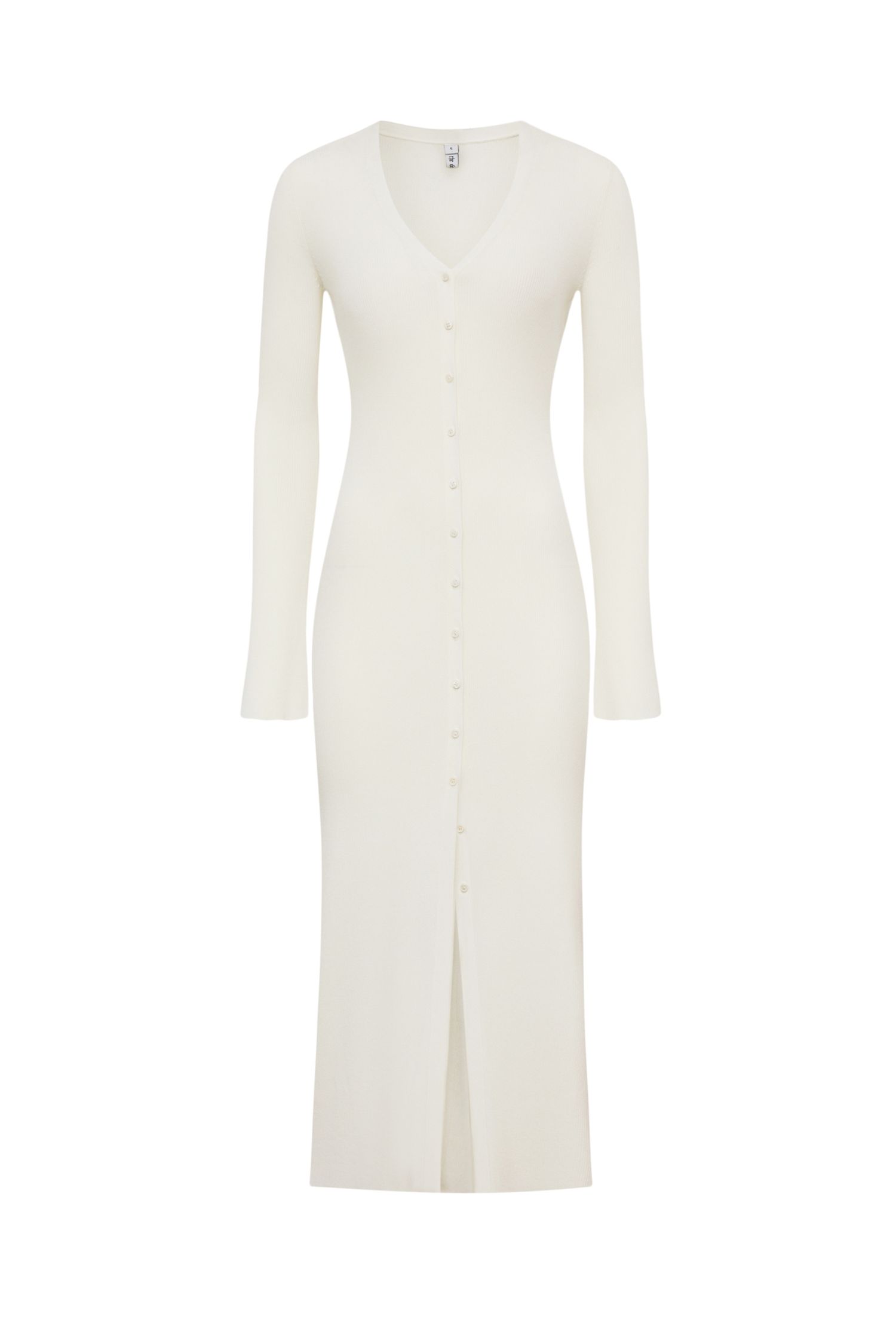 платье-кардиган из шелка, white