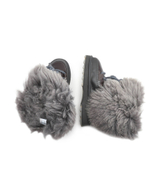 Кожаные угги blurred glossy EMU Australia - черный(W12812)