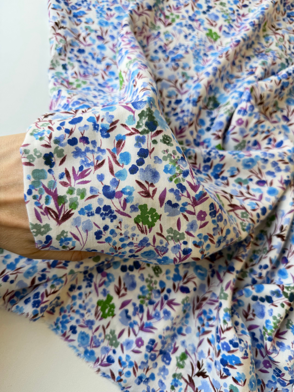 Вискоза (штапель) Черничный луг