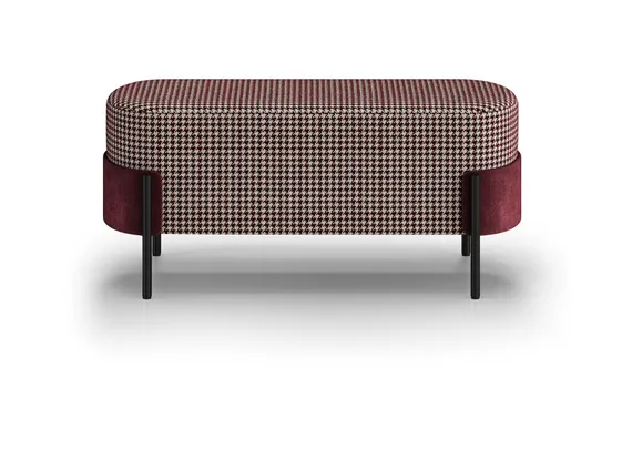 Банкетка Basic 100 см (бордовый Элеганта, бордовый Рио, черный)