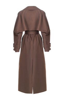 "Trench cape" Тренч-кейп в пол из хлопка.