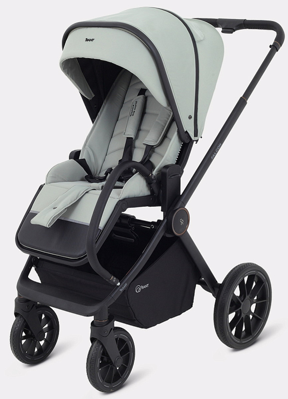 Детская коляска Rant Falcon Neo 3 в 1 с автокреслом Cruise Black Sage