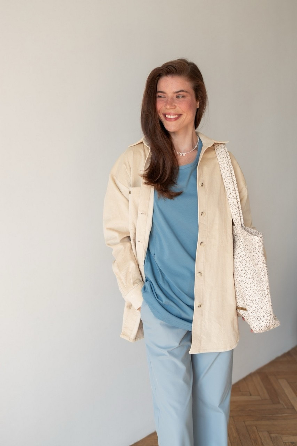 Футболка оверсайз, Пыльно-голубой