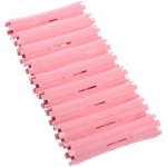 Бигуди пластмассовые-коклюшки 9шт «Styling», микс 6 цветов, d=2,2см (прозрачный пакет с подвесом), без резинки