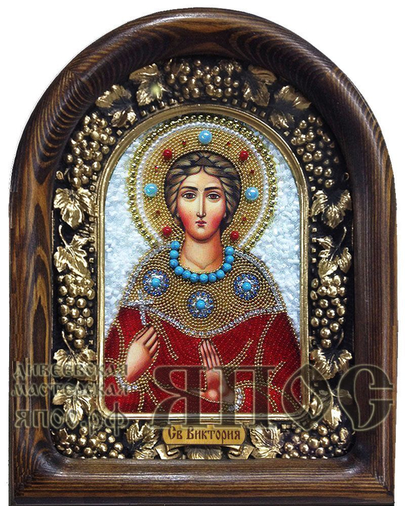 Икона Святая Виктория бисер