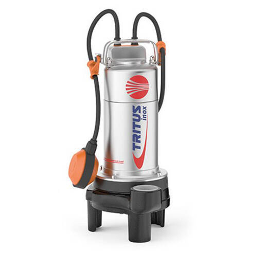 Насос фекальный Pedrollo TIGm 0.75 - 0,75 кВт (1x230 В, Qmax 140 л/мин, Hmax 18,5 м, кабель 10 м)