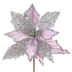 GAEM Цветок искусственный "Пуансеттия", L33 W33 H47 см, 3в.