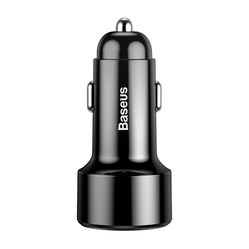 Автомобильная зарядка Baseus Magic Series Dual USB QC Digital Display Car Charger A+A 45W - Black