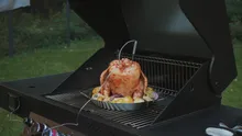 Подставка для запекания курицы на пиве/вине/маринаде, 35х31х13 см, нержавеющая сталь, Primeliner