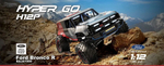 MJX H12P 1/12 , Ford Bronco , RC краулер с бесколлекторным мотором, алюминиевый корпус, металлические амортизаторы и шестерни, RTR