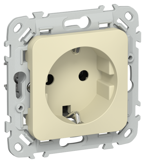 FLITE Розетка с заземлением без защитных шторок 16А РС11-0-ФлН навахо IEK