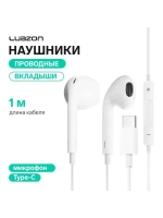 Наушники Luazon VBT 1.13, вкладыши, микрофон, разъем Type-C,