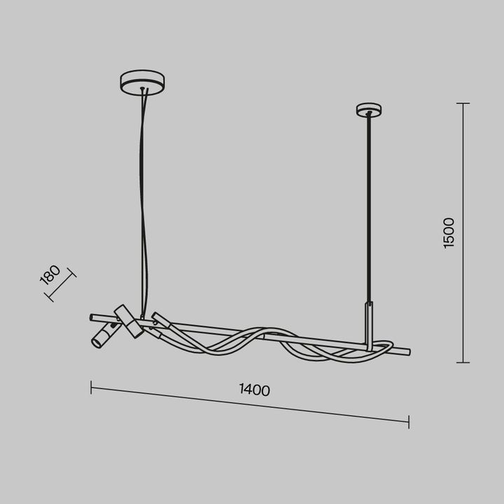 Подвесной светильник Maytoni Tau MOD166PL-L30GB3K