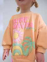 Толстовка и шорты-велосипедки в комплекте для девочки Next AD3-950, Оранжевый, Розовый