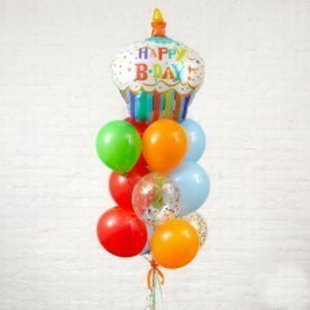 Композиция из воздушных шаров «Happy Birthday» №39