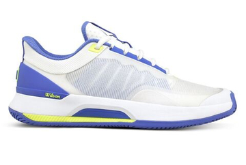 Женские теннисные кроссовки Wilson Intrigue Tour - white/amparo blue/safety yellow
