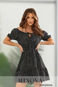 Платье 650-черный Minova