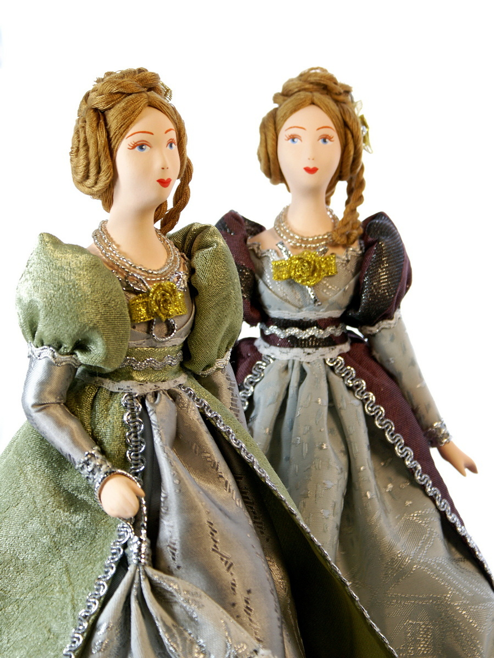 Кукла коллекционная Дама в бальном платье 19 века