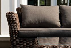 "Капучино Сингл" лаунж-зона из искусственного ротанга, цвет коричневый