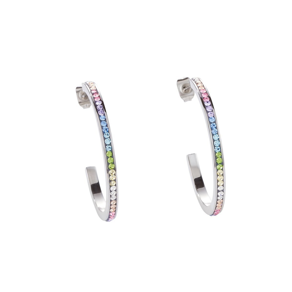 Серьги Coeur de Lion Multicolour Pastel 0129/21-1522 цвет мультиколор, серебряный